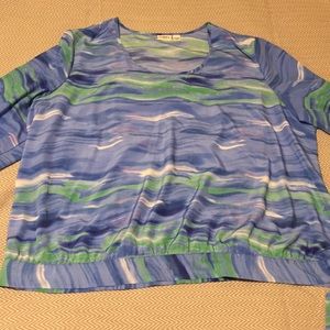 Cato watercolors top. Worn once.
